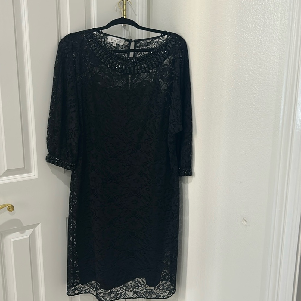 Black lace dress by Teri Jon only wore once
